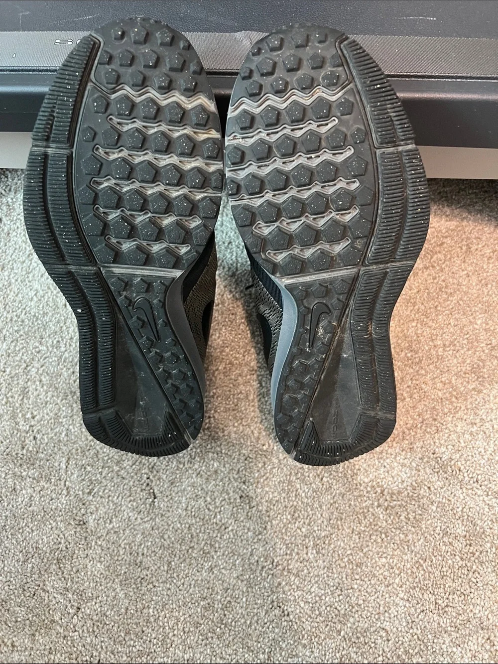 Nike Women’s Black and Gray Mesh Running Sneakers